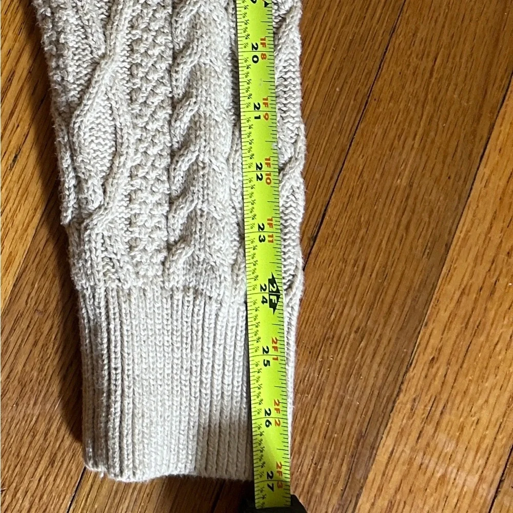 J.Crew 100% Cotton Cable Knit Sweater | Cream | Size L | Never Worn